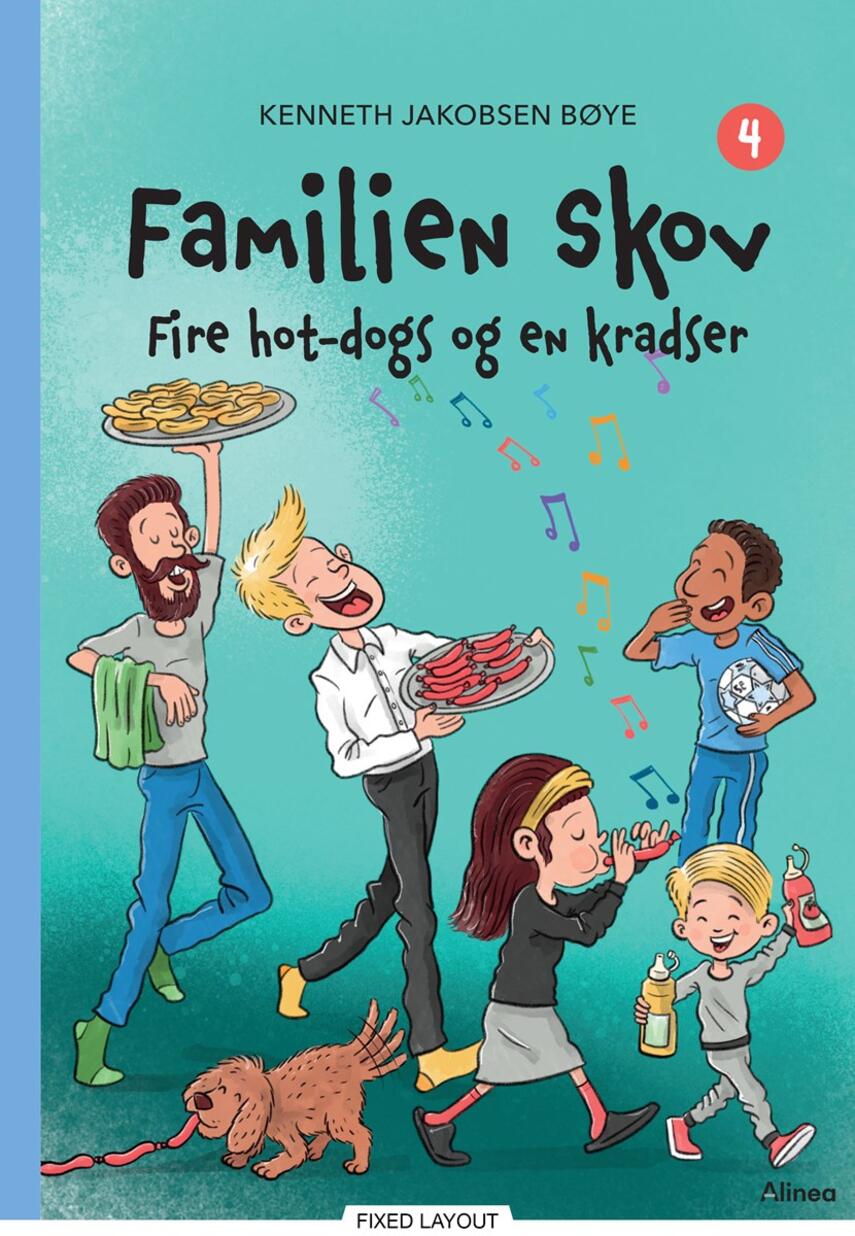 Kenneth Jakobsen Bøye: Familien Skov - fire hot-dogs og en kradser
